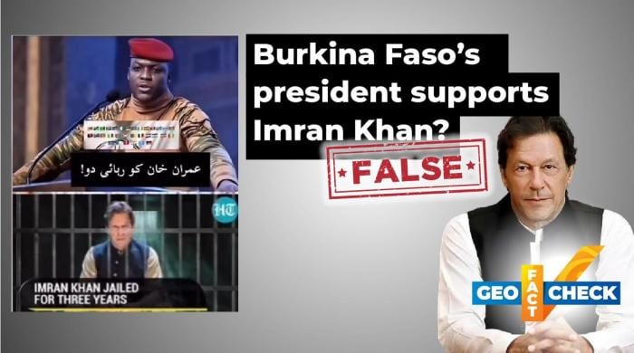 Fact-check: Burkina Faso's president supports Imran Khan?